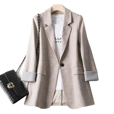 Angela Rolled Sleeve Blazer