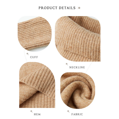 Amelia Cashmere Turtleneck Sweater